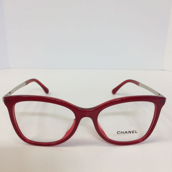 chanel red glasses